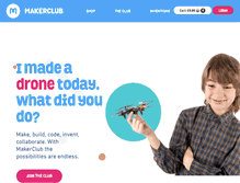 Tablet Screenshot of makerclub.org